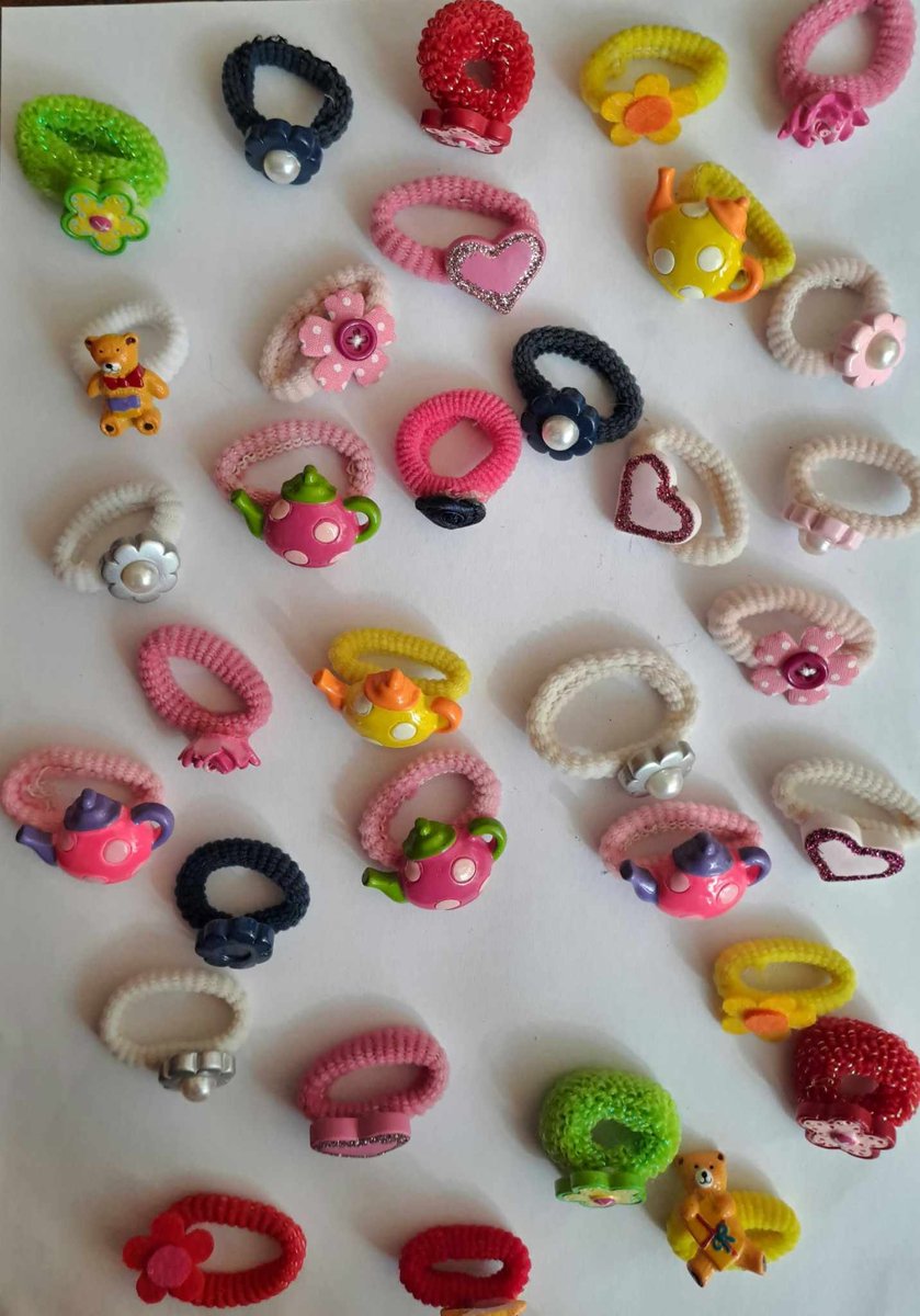Haarelastiekjes 30 stuks - Ieder dag een andere - Meisje - Haaraccessoires - Verjaardag
