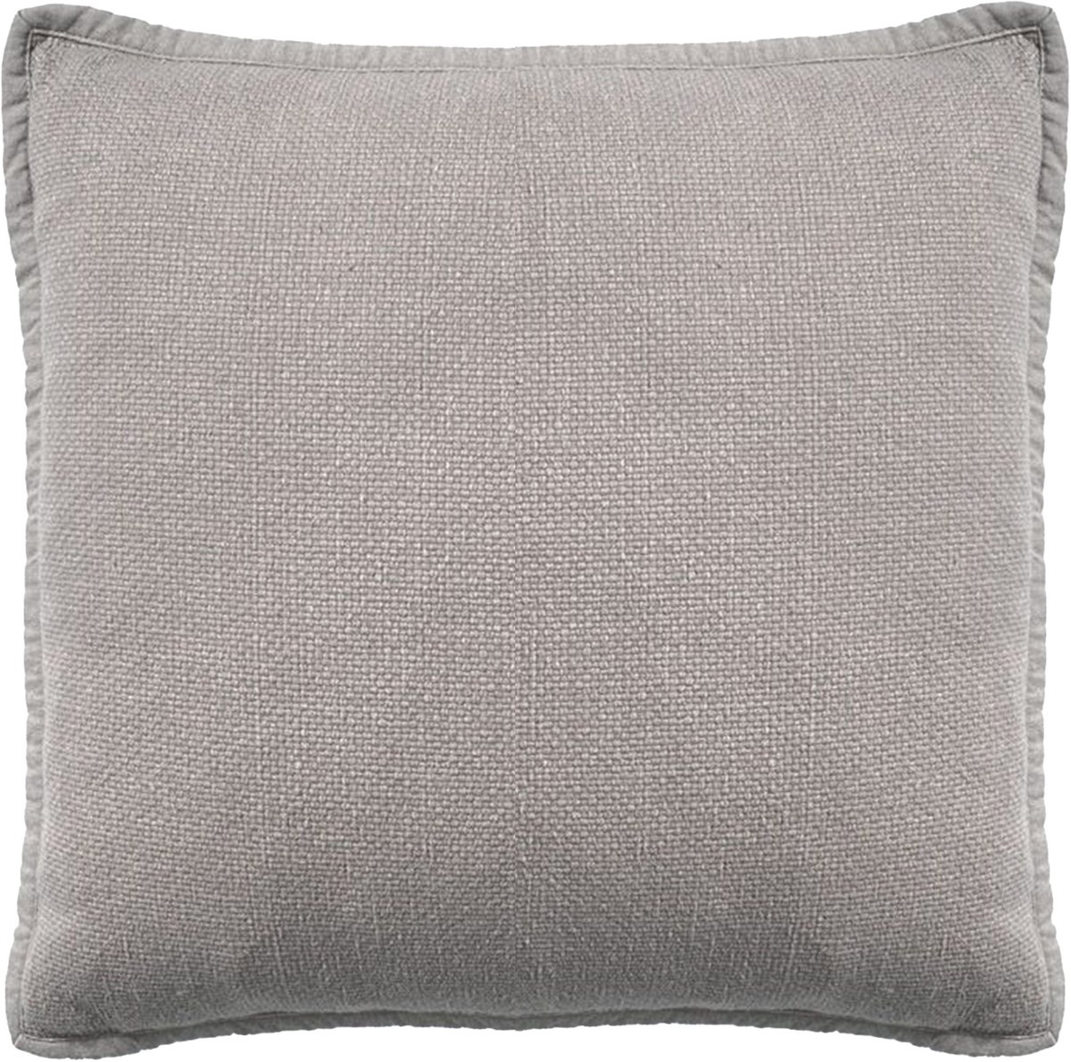 Dutch Decor BOWIE - sierkussen 45x45 cm - gewassen katoen - Driftwood - taupe - Inclusief binnenkussen - Luxe kussens voor woonkamer & bank