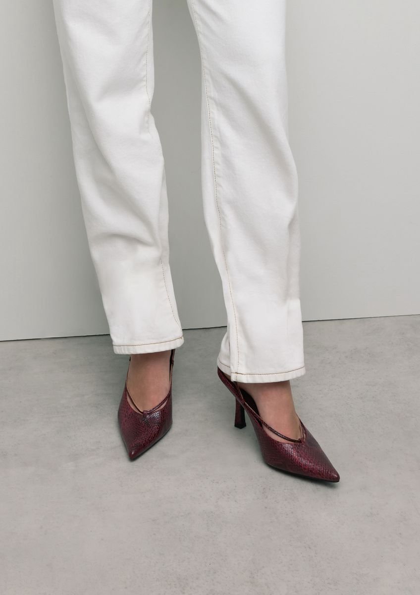 Sacha - Dames - Rode snake pumps - Maat 36