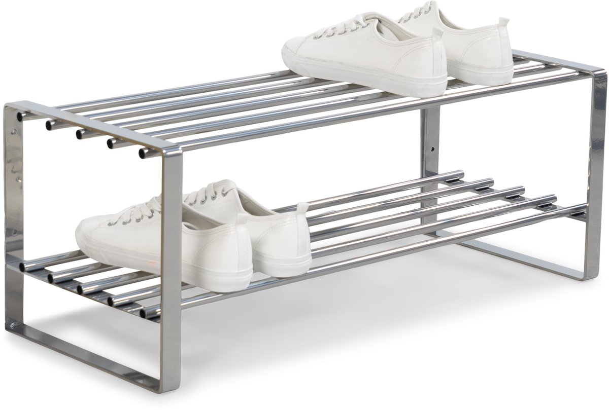 Spinder Design schoenenrek Rex SR - Nikkel - 6 paar schoenen - Staal