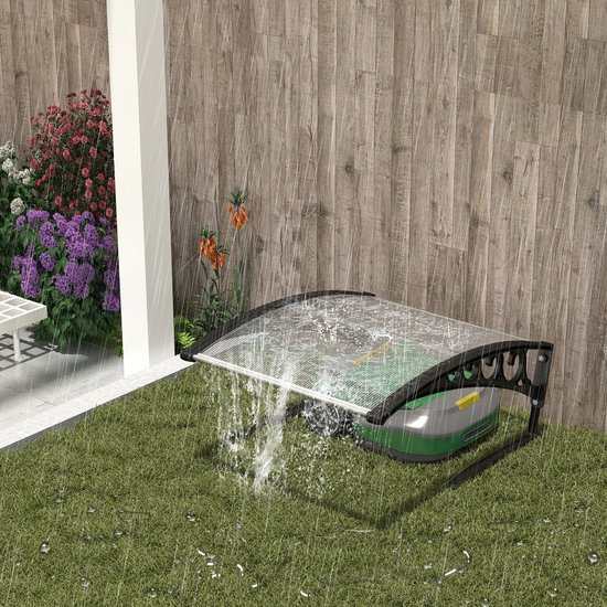 Robotmaaier, 81 x 103 x 32 cm, voor garage, dak, carport, grasmaaier, zonwering, weerbestendig, voor tuin, garage, robotmaaier — afbeelding 3