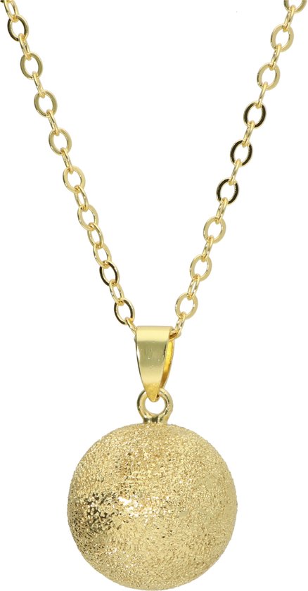 Collier de grossesse Bola La Rosa Princesa plaqué or brossé