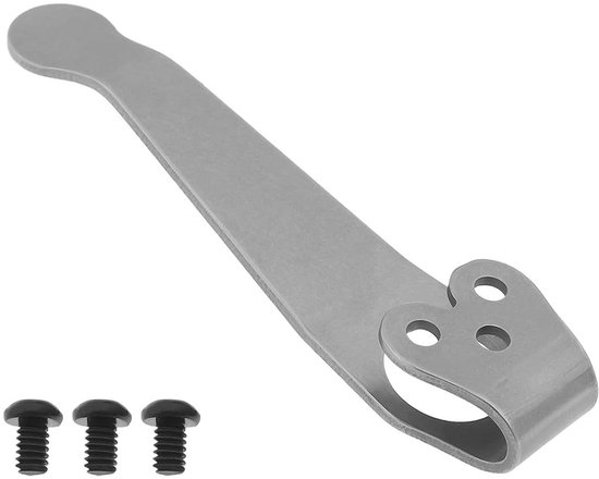 1x Zwarte Diepe Carry Pocket Clip Gereedschap Mes Accessoires Bijlagen 3 Schroeven Draagbare Voor Benchmade 535