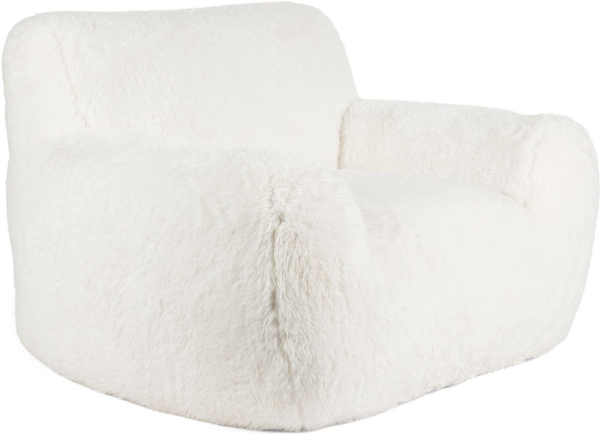 Bold Monkey Cuddle the Yeti Fauteuil/ Loungestoel Pluche Wit