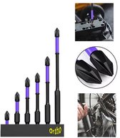 Lot De 9 Embouts Tournevis K5 Magnétiques Et Antidérapants - Taille 25 à 150mm, Acier Carbone, Pour Perceuse Et Tournevis