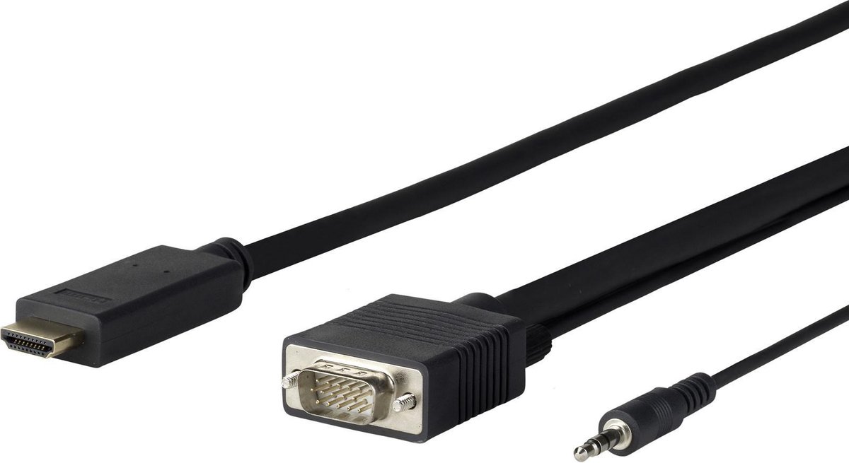 VivoLink PROHDMIVGA5 video kabel adapter 5 m HDMI Type A (Standaard) VGA (D-Sub) + 3.5mm Zwart