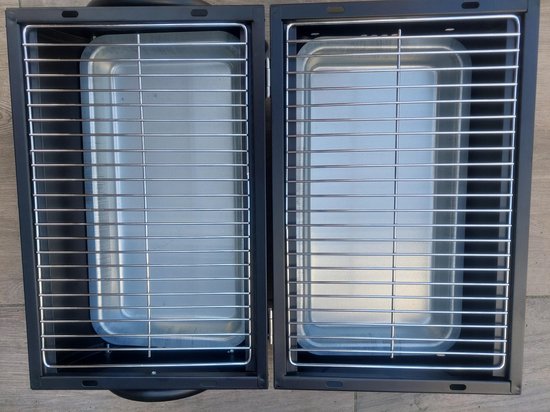 BBQ - tafel model - houtskool - cilindervorm - 2 zijdig bruikbaar van Boretti — afbeelding 3