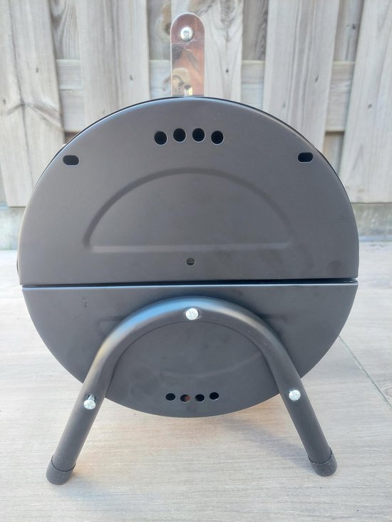 BBQ - tafel model - houtskool - cilindervorm - 2 zijdig bruikbaar van Boretti — afbeelding 4