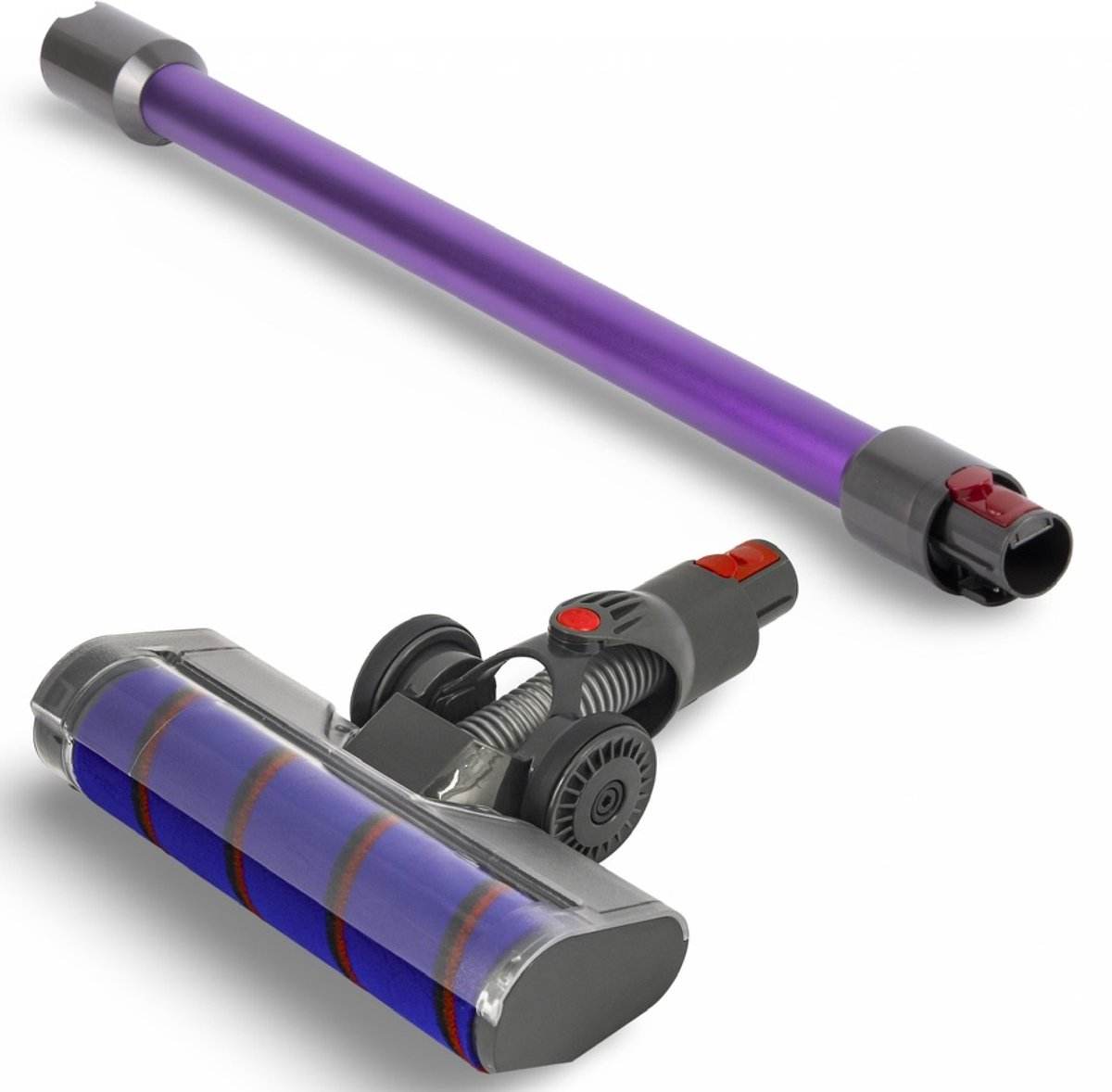 DEGG - Mondstuk + Telescoopbuis (paars) - Geschikt voor Dyson V7, V8, V10, V11 en V15 - Premium Kwaliteit