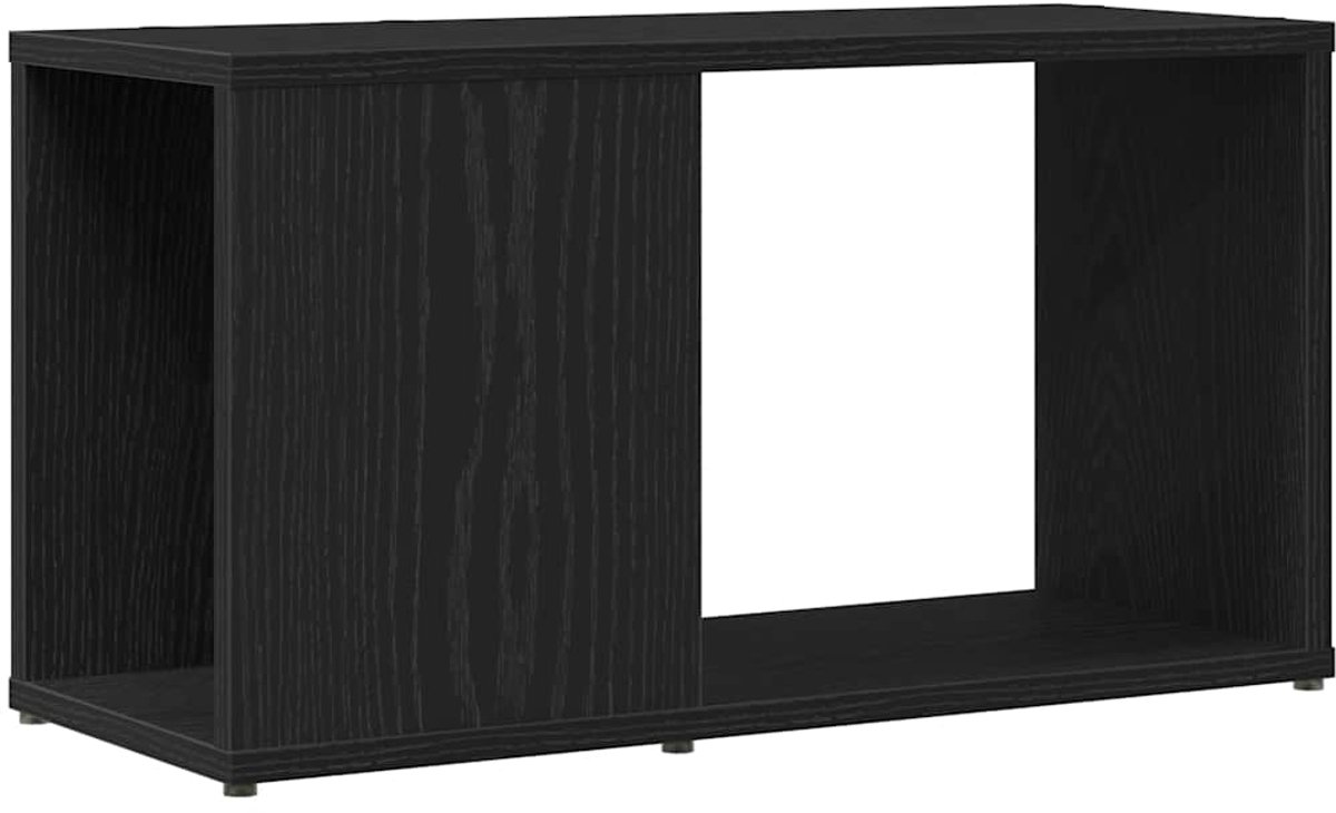 vidaXL Tv-meubel - 60x24x32 - cm - spaanplaat - zwart - eikenkleurig