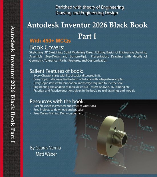 Autodesk Inventor 2026 Black Book Part I - cover