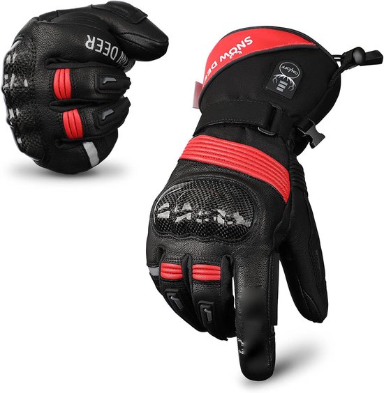 BARCHI verwarmde handschoenen voor mannen en vrouwen, oplaadbare motorhandschoenen, elektrische handwarmer, geschikt voor winterfietsen, skiën, wandelen, hardlopen, werken, enz