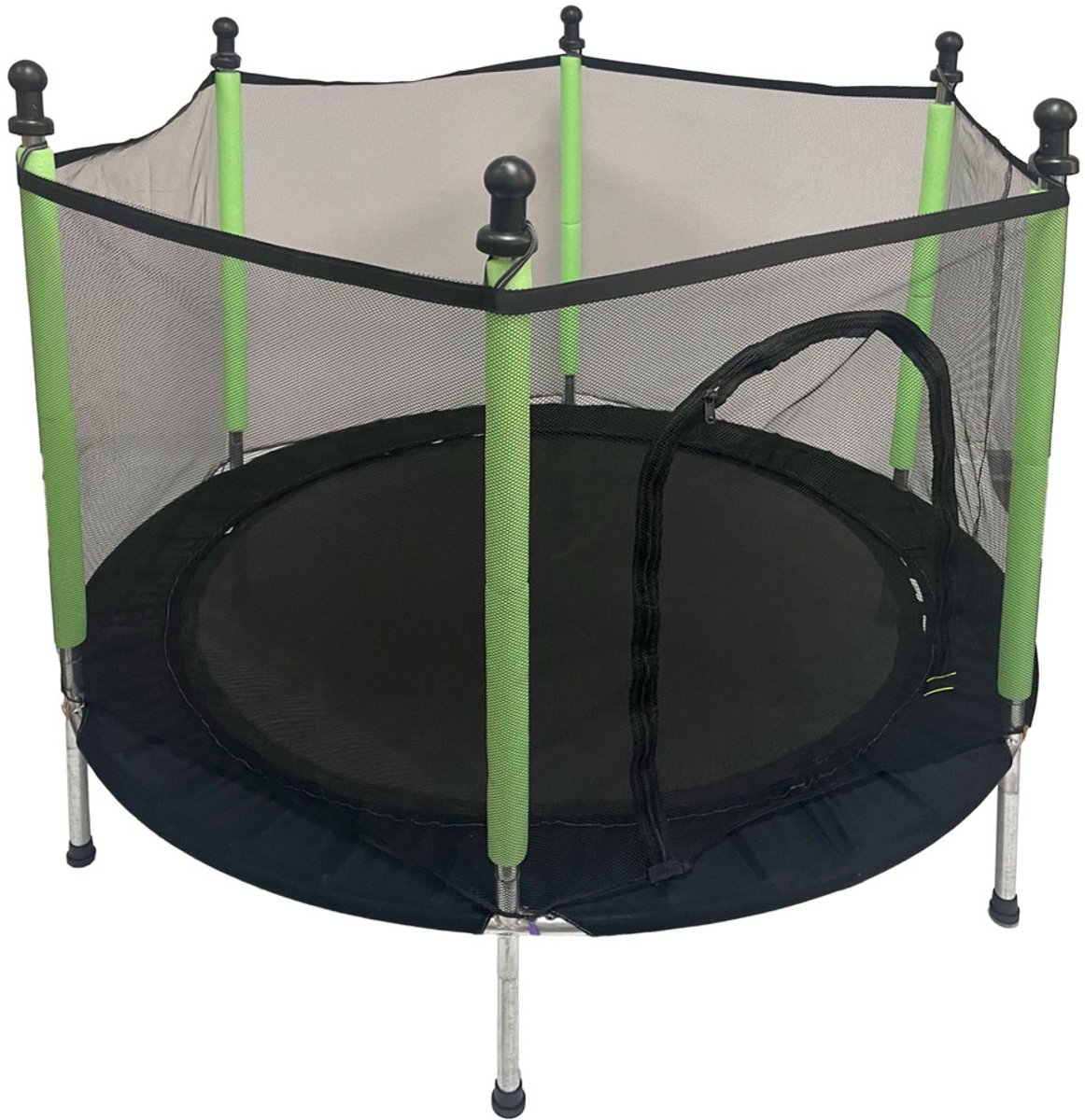 Playos® - Trampoline met veiligheidsnet - Groen - 140 cm - tot 150 kg - Tuintrampoline - Speelgoed — afbeelding 3