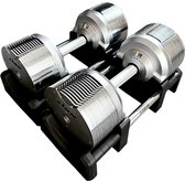 Bol.com LION® x TITANSILVER™ V5 PRIME Series™ Verstelbare Dumbbells 4 t/m 415 kilogram (2 stuks/set) aanbieding
