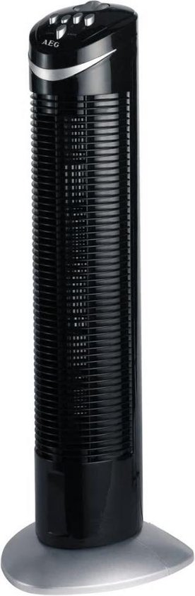 1. AEG towerventilator zwart | grijs