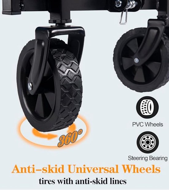 HAWS - Diable en Acier Roues Pneumatiques Charge 100kg - 9008 HAWS - Diable en Acier Roues Pneumatiques Charge 100kg - 9008
