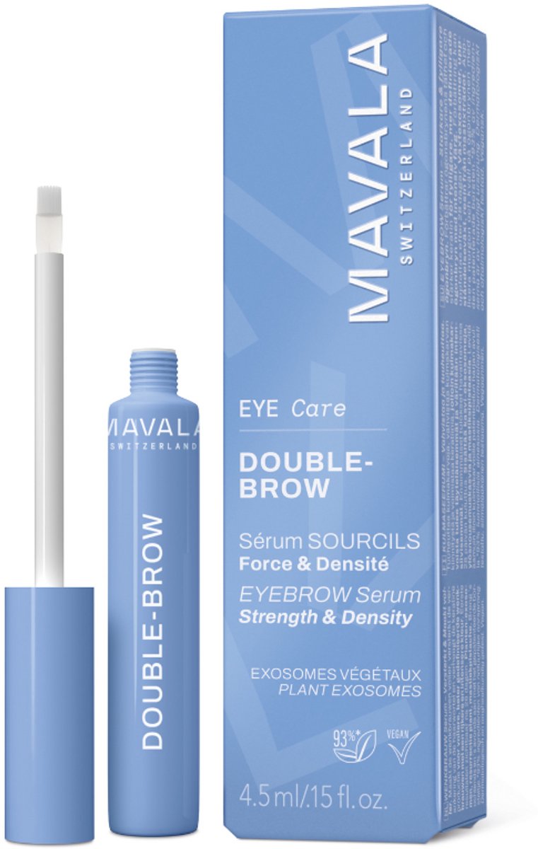 Mavala Double-Brow Eyebrow Serum 4,5ml – Groei & Dichtheid Boost Voor Wenkbrauwen – Stimuleert Haargroei, Versterkt & Verhoogt Natuurlijke Pigmentatie – Transparante, Sneldrogende Formule - Dermatologisch Getest