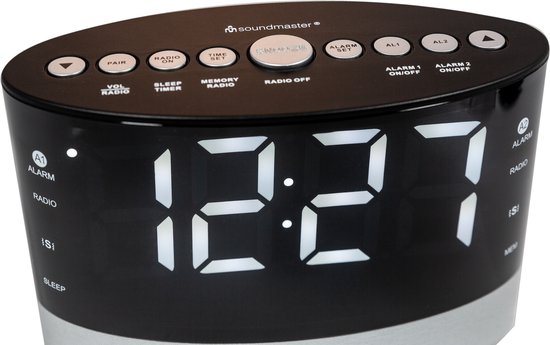Soundmaster UR580SW - Digitale wekkerradio met trilfunctie voor o.a. doven en slechthorenden