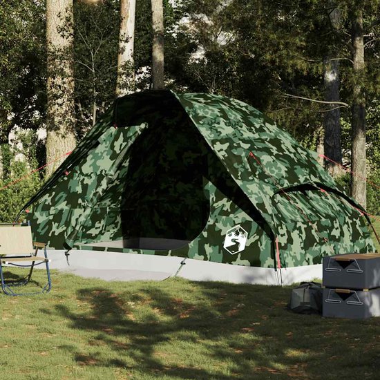 vidaXL - Koepeltent - 6-persoons - waterdicht - camouflage van Vidaxl — afbeelding 3