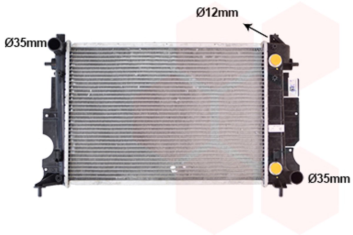 Van Wezel - RADIATOR VOOR SAAB 9-3 1999-2002 4283495