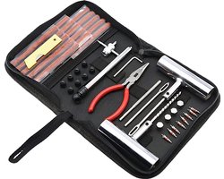 Somstyle Bandenreparatieset - 46-Delig - Reparatie Set voor Banden - Proppenset - Gereedschap voor Autobanden - Met Opbergtas