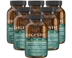 Digestic - Laxeermiddel voor verlichting van constipatie - Ontlasting Verzachter - 100% Natuurlijke Ingrediënten - 360 Capsules - Dikke Darm Detox Reiniging, Verlichting van Winderigheid en Gas, Zacht