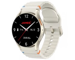 Alarm horloge voor Ouderen Galaxy G6 40mm CREME / personenalarm met Alarmknop - Douchen - Met GPS tracker en WiFi - Alarm met Belfunctie en App Alarm horloge voor hulpbehoevenden - slijtvaste saffierglas - GPS & WiFi - Hartslagmeter - SOS Noodknop