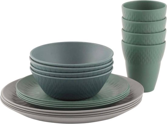 Outwell Campingservies Lotus personen bamboe 650931 | bol.com