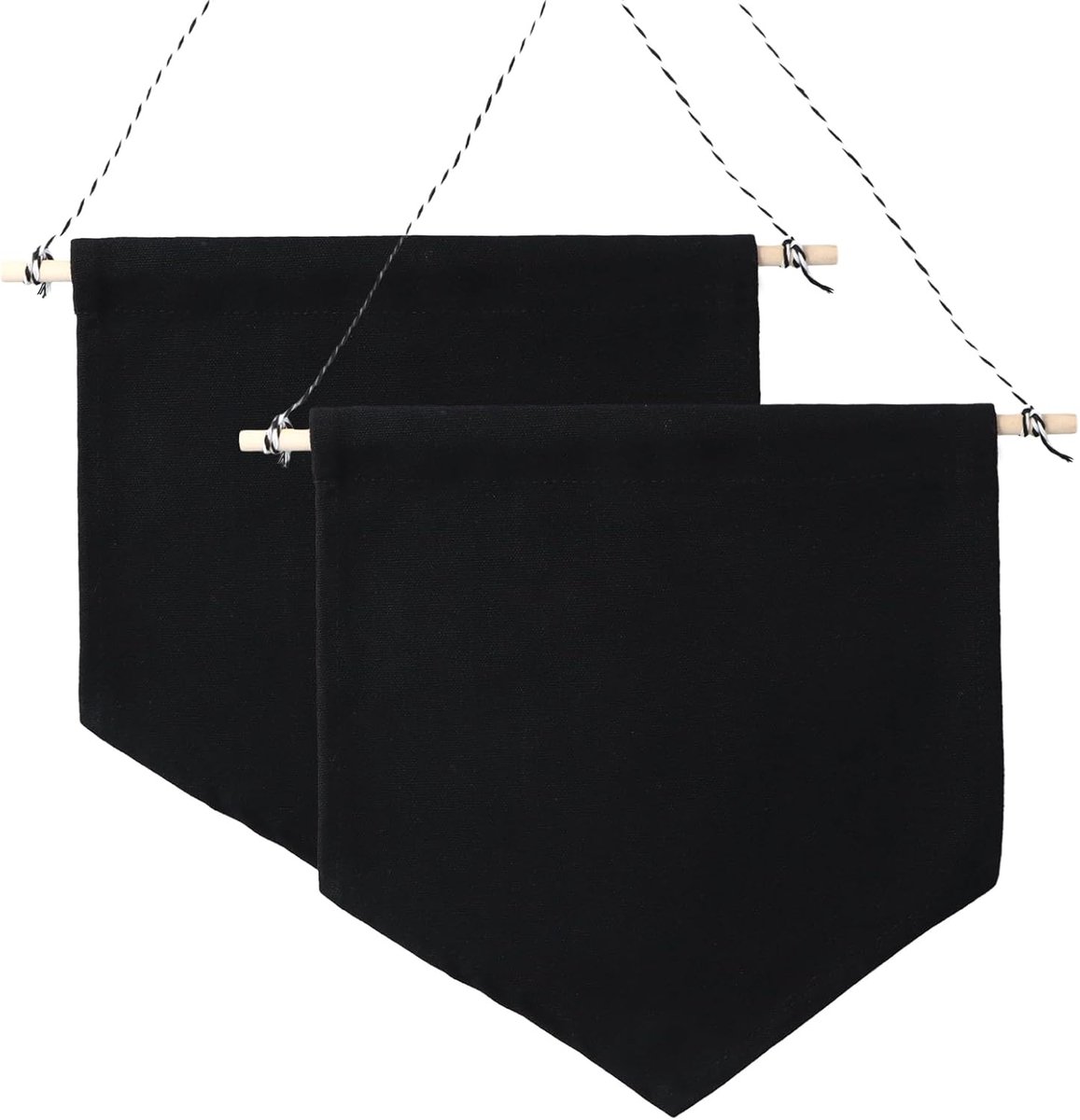 Ibenzoa® Elegant Pin Display Banner voor Medaille en Knopen - Zwart, Dubbele Set