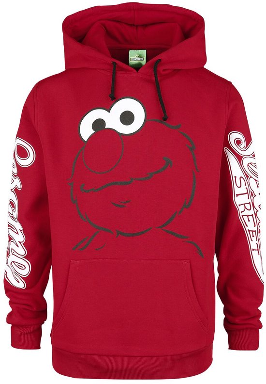 Sesame Street Elmo Heren Trui met capuchon - rood - XL
