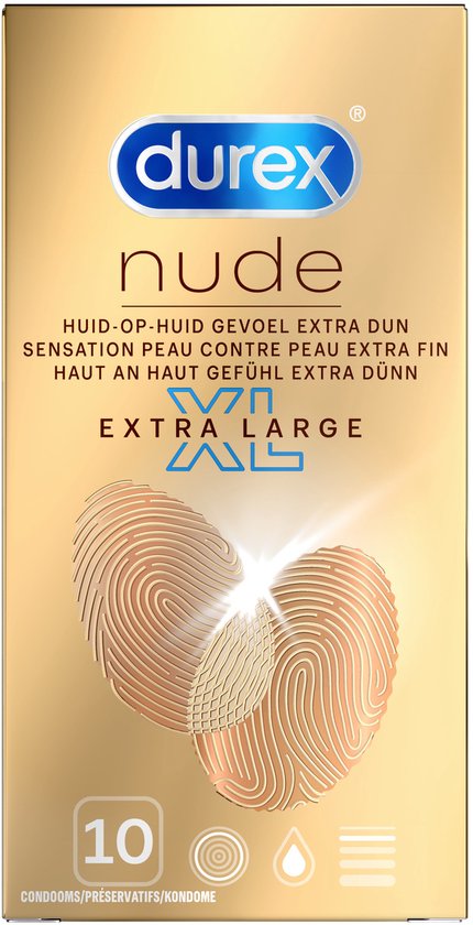 Durex Condooms Nude XL 10st - 5 Stuks - Voordeelverpakking