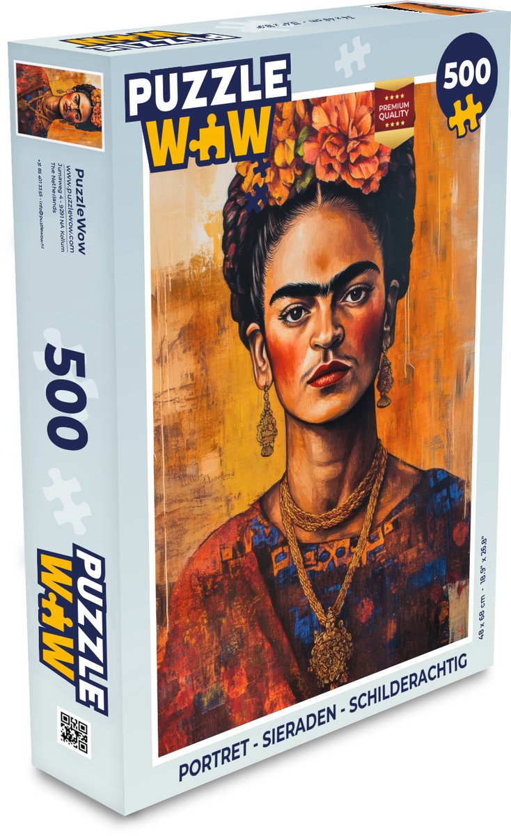 Puzzel Portret - Sieraden - Schilderachtig - Legpuzzel - Puzzel 500 stukjes