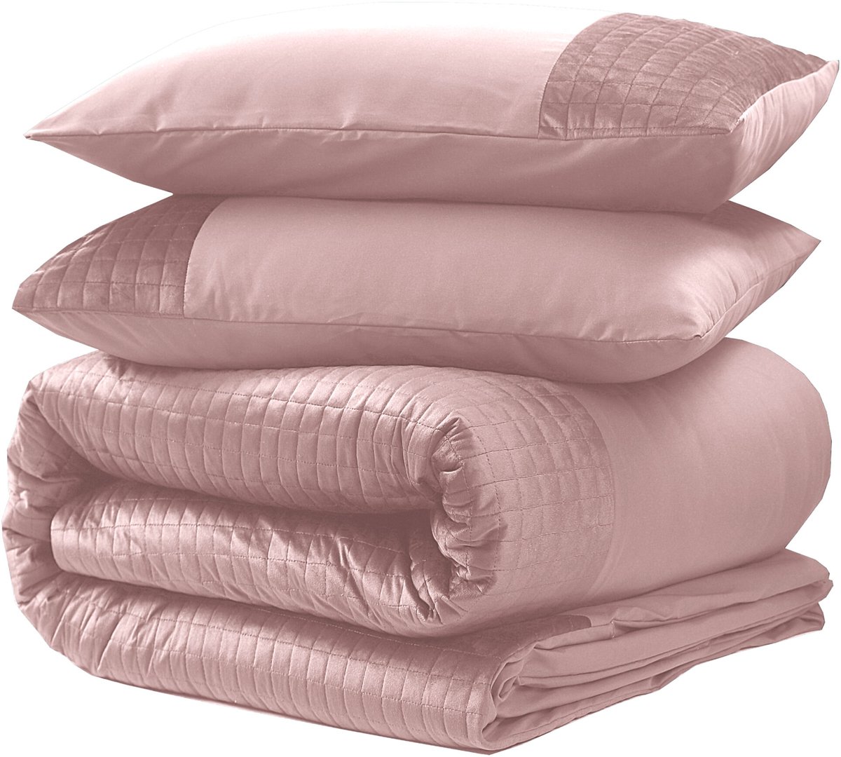 Sleeptime dekbedovertrek Velvet Band Roze 200 x 220 cm