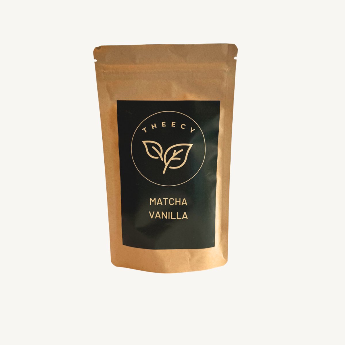 Theecy Matcha Flavoured Vanilla – 90 gram – Premium Groene Thee Poeder met Romige Vanillesmaak – Ideaal voor Matcha Latte, Smoothies, Iced Matcha, Bakrecepten en Dagelijks Theeritueel – Luxe en Gezonde Energieboost