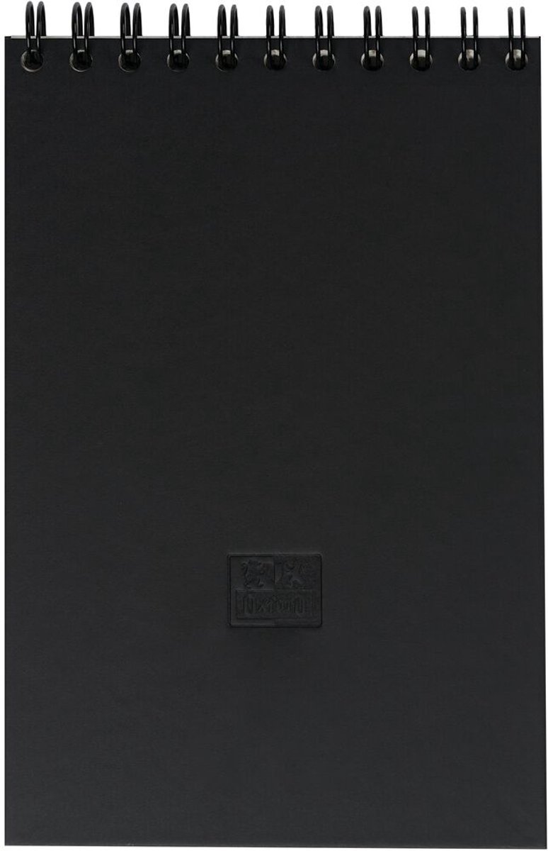Oxford schetsboek - A5 - 50 vel - 100g papier - dubbel spiraal - harde kaft - zwart — afbeelding 5