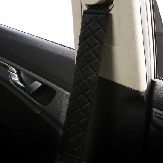 Gordelhoezen - 4 Stuks - Gordelkussen - Gordelbeschermer - Gordel Hoes - Schouderhoezen - Auto Gordelhoes - Schouderhoes - Auto Gordel Beschermer - Universele - Zwart+Grijs - 27cm van Merkloos — afbeelding 5
