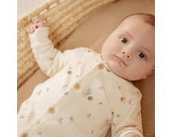 Little Dutch Boxpak - Maat 68 - Boxpakje Jongens - Zand, Beige - Forest Friends Newborn Forest Nature