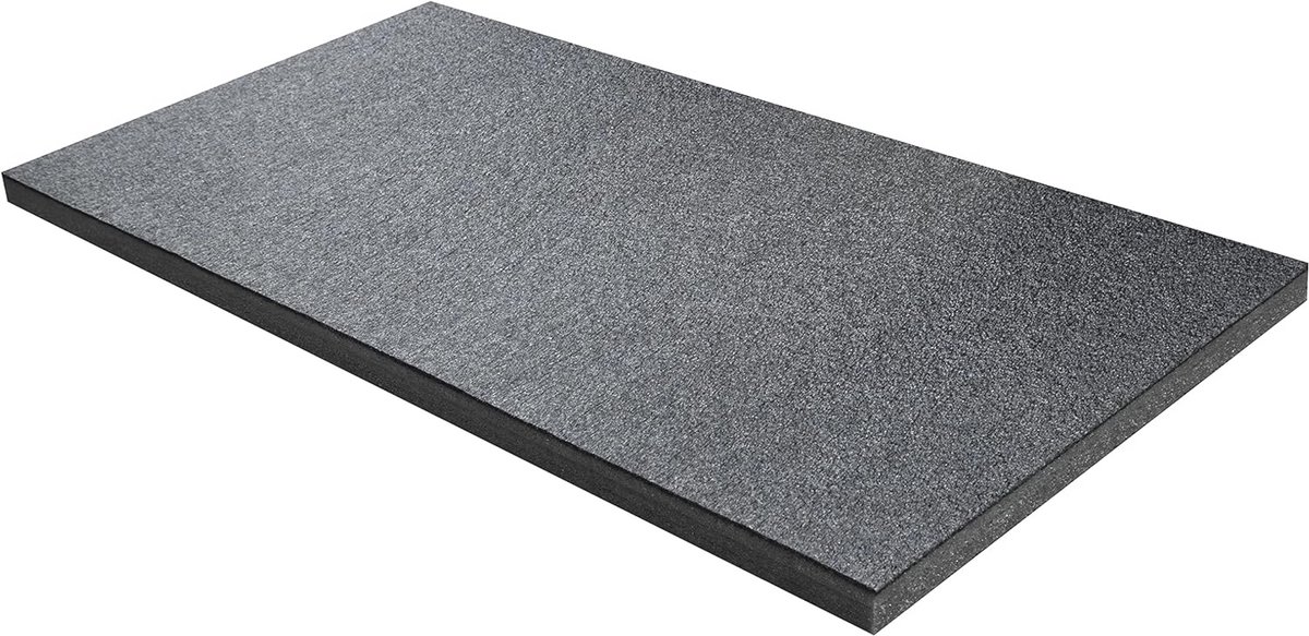 Snij- en Schil Schuim voor Gereedschapskist Organisatie - 1000mm x 500mm, 30mm Dikte, Zwart