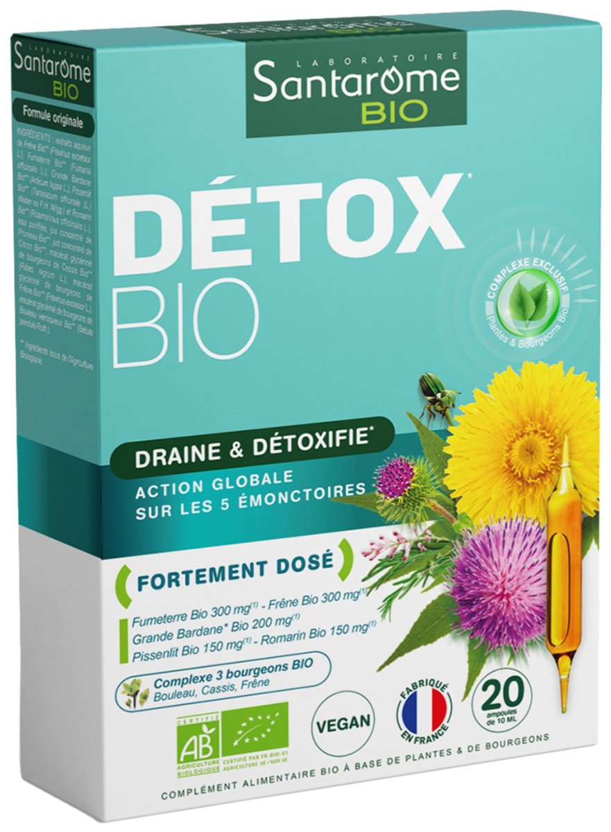 Goedkoopste Santarome Organic Detox 20 Ampullen