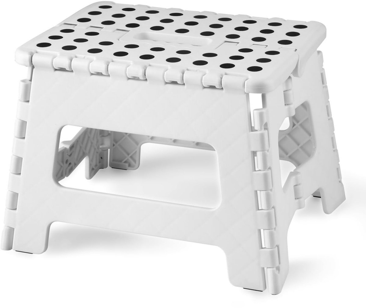 Ibenzoa® Multifunctionele Inklapbare Opstapkruk voor Kinderen en Volwassenen, Stabiele en Veilige Voetenbank