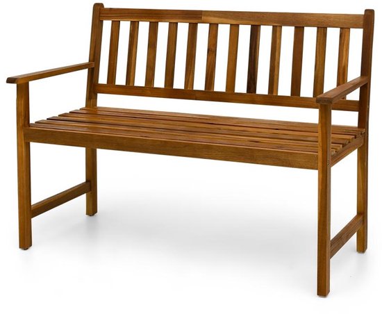 Greemotion Maui Tuinbank – 2-zits, Massief FSC-acaciahout, Grijs, Met Arm- En Rugleuning – Weerbestendig En Duurzaam – Combineerbaar Met Serie