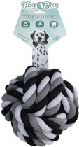 Floss Toss Extreme Rope Ball - Hondentouw - Hondenbal - Hondenspeelgoed - Katoen - Grijs - Ø 24 cm