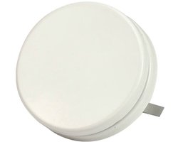 Ventilatie toevoerventiel design RAL 9010 met klemveren Ø 100mm - DVSR100
