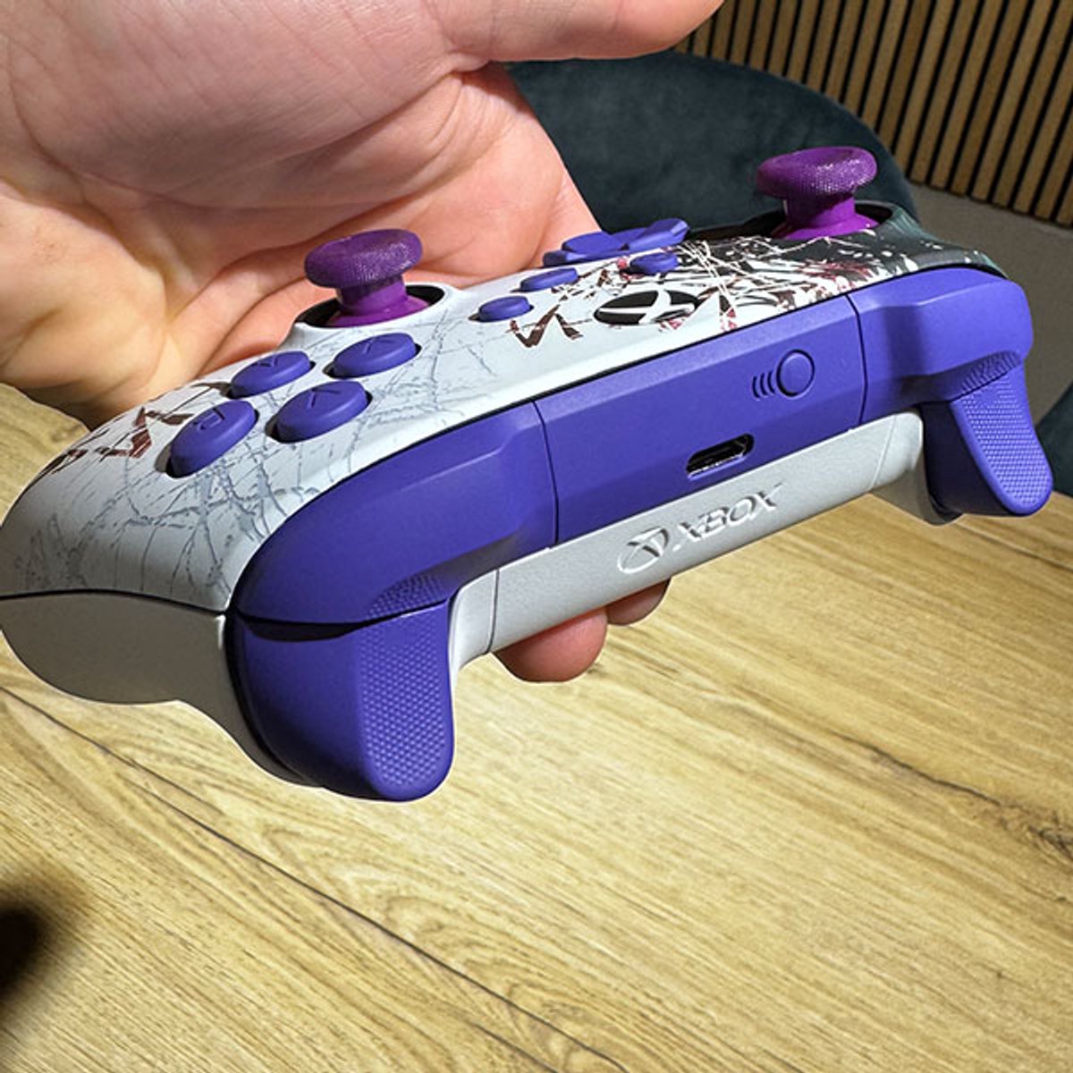 Clever Purple Joker Custom Controller (Xbox compatibel)