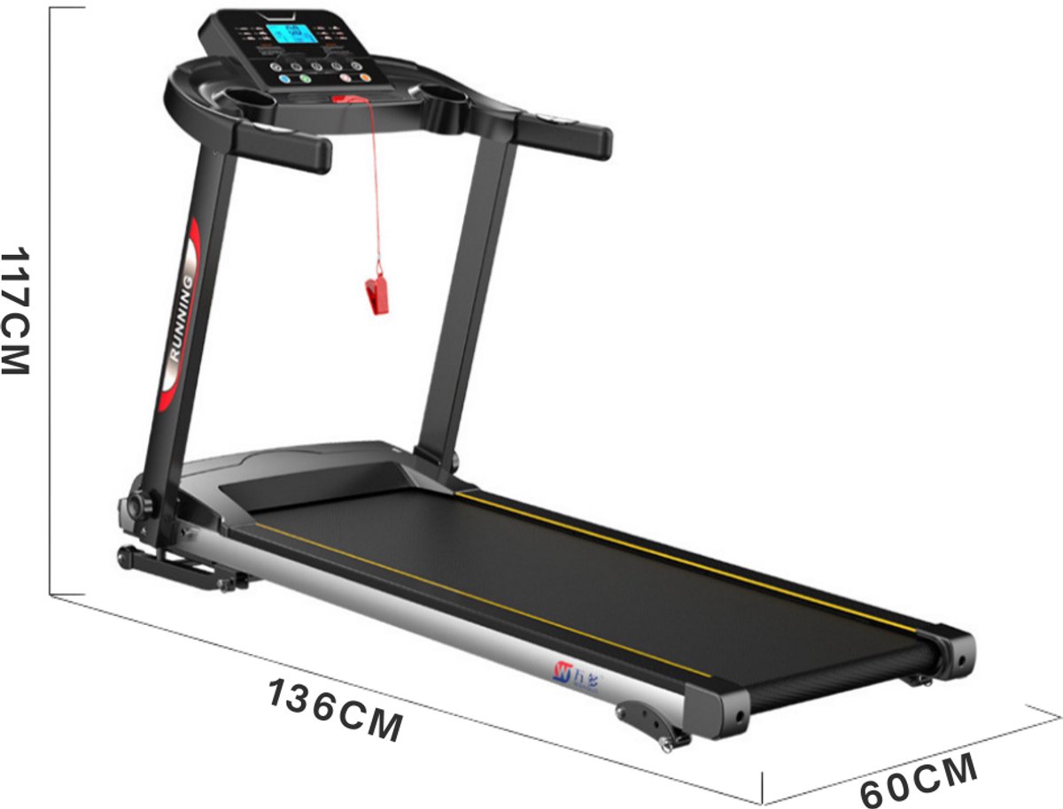 Afbeelding 2 van Livista Opvouwbare Loopband voor Thuisgebruik – Extra Brede Antislip-Loopband – Digitale Stille Motor – Verstelbare Onderstelhoogte – Draagvermogen van 100 kg – 6 Modi, 40 Programma’s – 6-traps Schokdemping – Traploze Snelheidsregeling – Tot 12 km/u