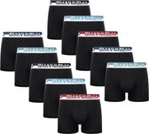 10 PACK Boxershort Heren | Katoen | Maat XL | Zwart | Ondergoed Heren | Onderbroeken Heren |