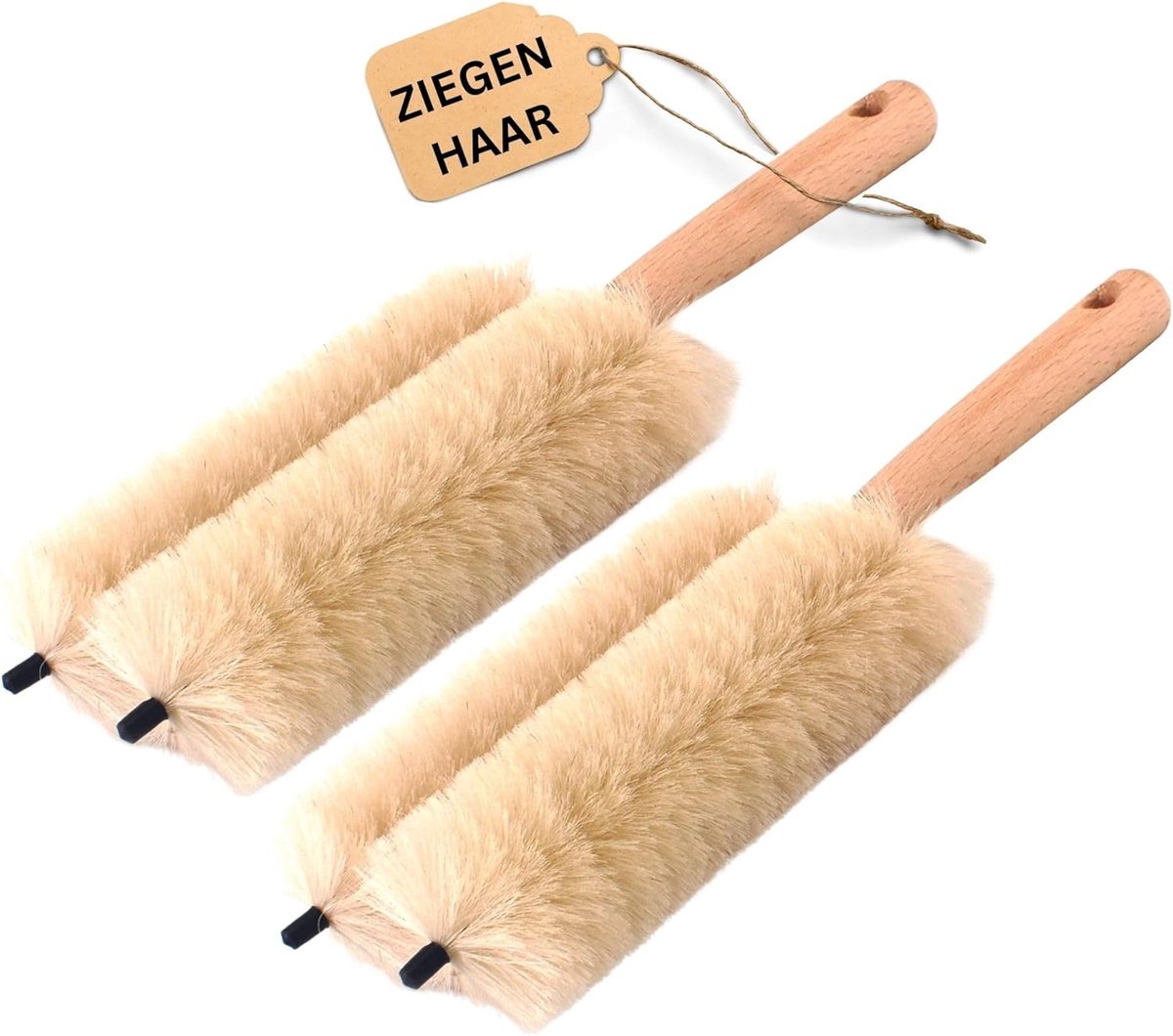 Novaliv 2X jaloezieborstel jaloezieën rolluikborstel rolgordijnreinigingsborstel 29x8x5cm IDEAAL ook als verwarmingsreinigingsborstel 2-weg vork jaloeziestofdoek stof rolluikreiniging