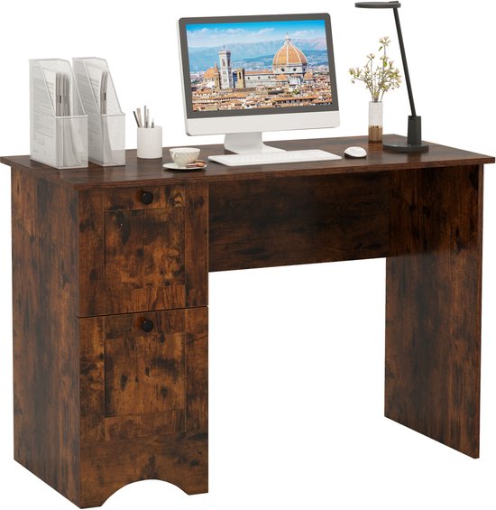 Klein Bureau met Lade, Praktische Tafel voor De Slaapkamer