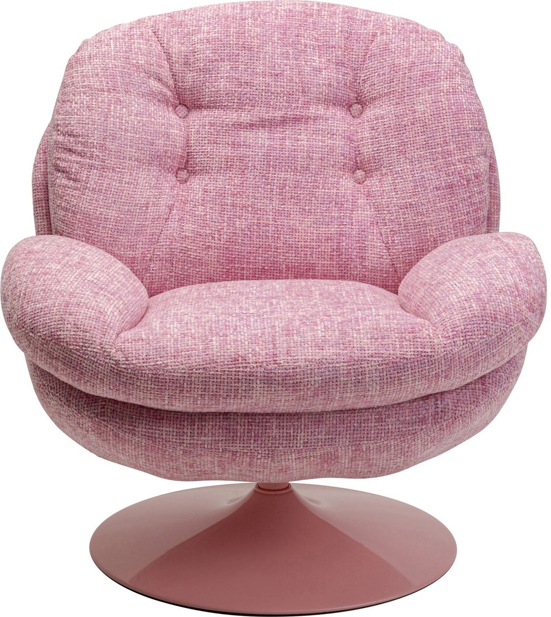 Draaifauteuil Cosy roze Kare Design