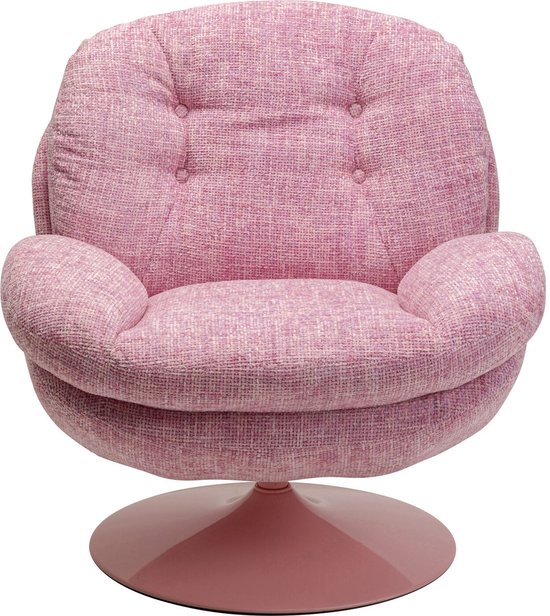 Fauteuil pivotant Cozy rose Kare Design